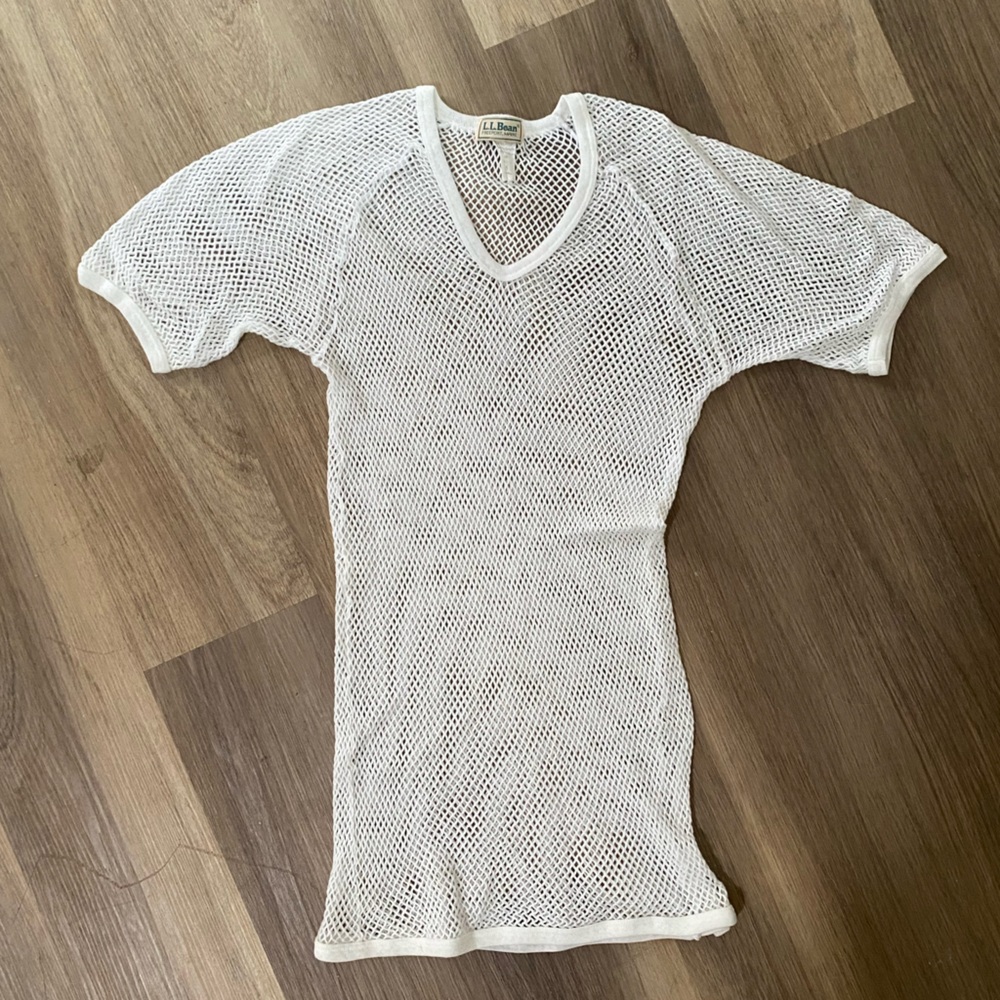 vintage net swim coverup